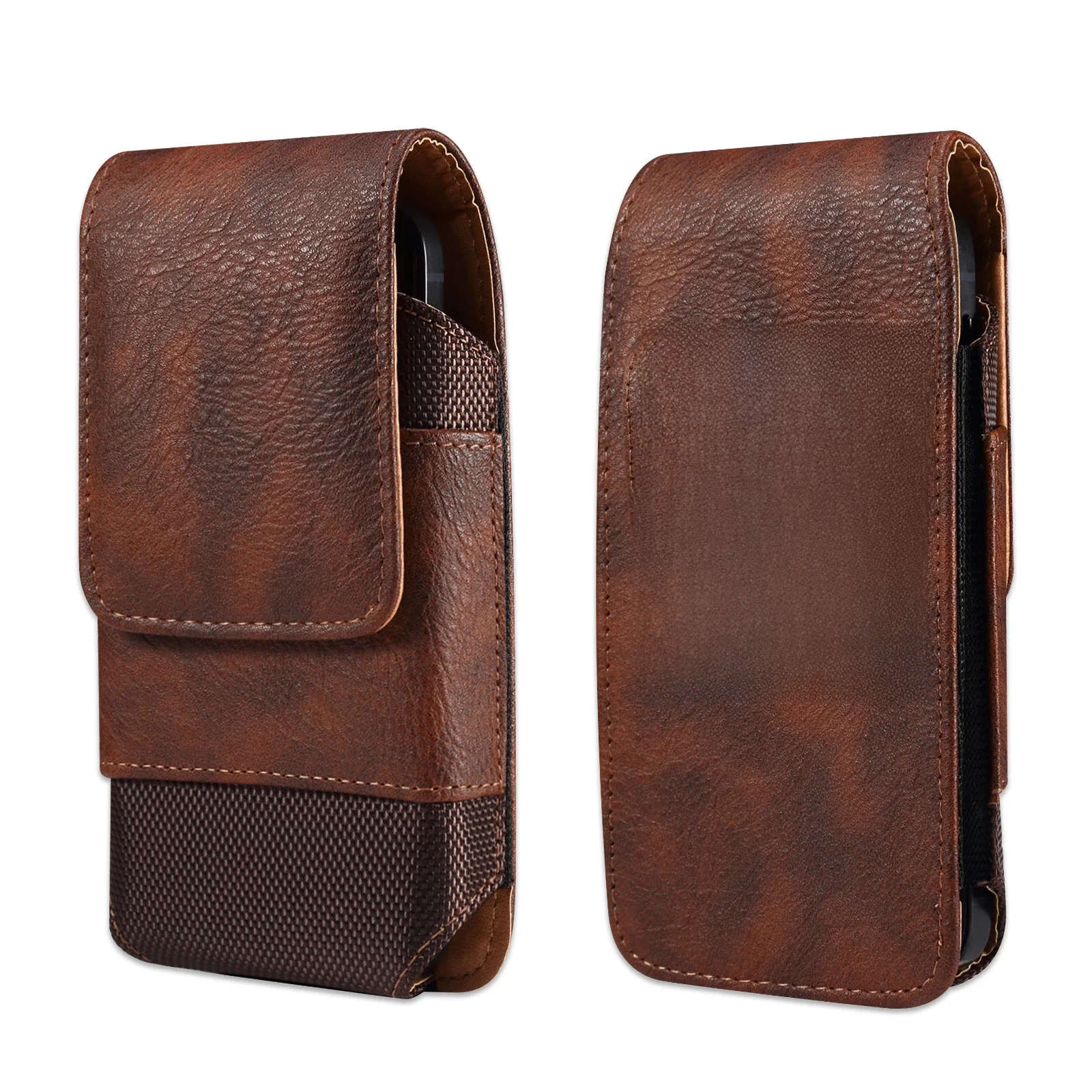 Sac de taille universel en cuir pour hommes, étui à Clip de ceinture pour téléphone portable, pour iPhone Samsung Galaxy Xiaomi Redmi Poco Oppo 7 Pro