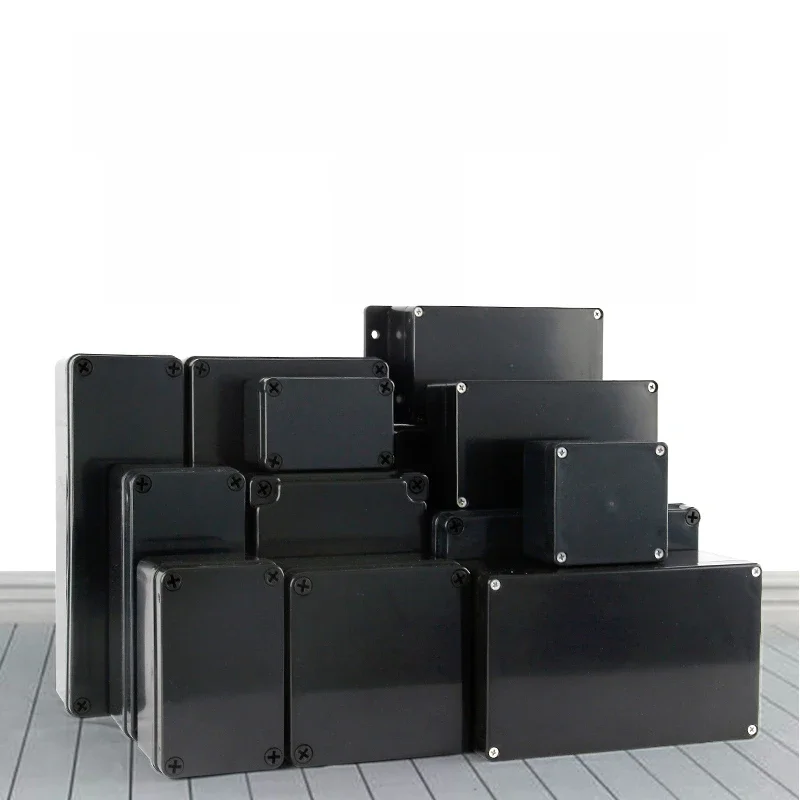 Black Box Outdoor waterdichte behuizing Plastic doos Elektronische projectbehuizing Instrument Waterdichte aansluitdoosbehuizing - afbeelding 2