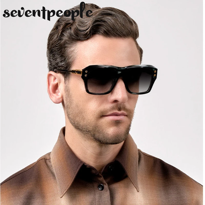 

Square Metal Sunglasses Men 2025 Luxury Brand Designer New Stylish Vintage Sun Glasses For Male Fashion Retro Shades Eyeweaer