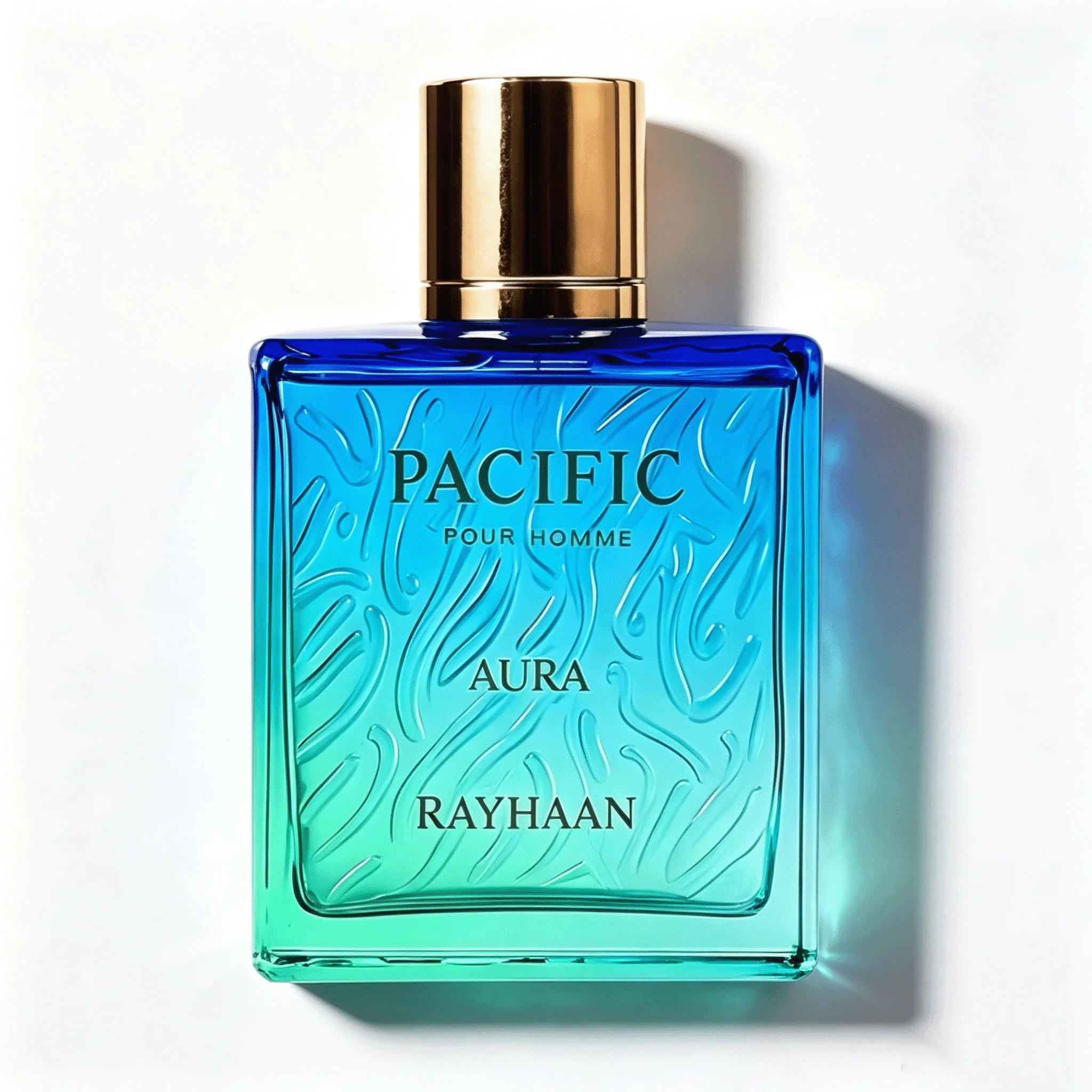Rayhaan Pacific Aura for Men EDP Eau De Parfum 100ml, a Long-lasting, Fresh Fragrance With Aquatic Fougère Notes, Perfect for Men’s Summer Commutes, Beach Vacations, and Dates.