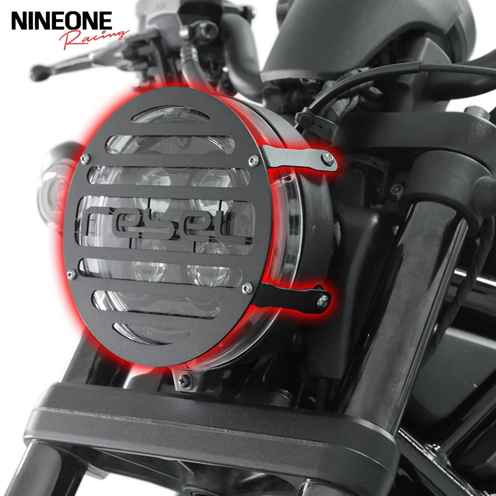 

Motorcycle Headlight Protection Cover Grille Protection Mesh Headlight Cover For HONDA Rebel CMX 250 300 500 1100 2021-2025
