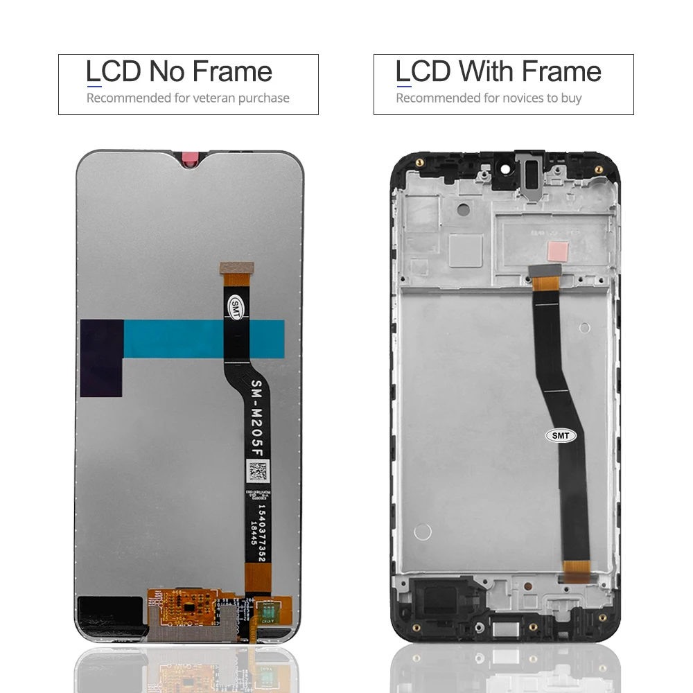 100% Tested For Samsung M20 LCD Touch Screen Digitizer Assembly For Samsung M20 M205 M205F LCD Display With Frame