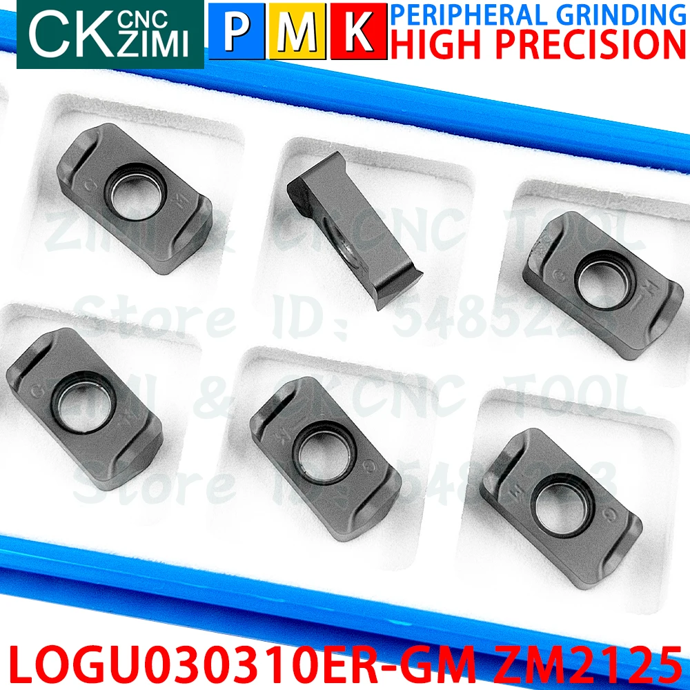 LOGU030310ER-GM ZM2125 LOGU 030310 ER GM LOGU030310 ER GM كربيد إدراج تغذية سريعة طحن إدراج التصنيع باستخدام الحاسب الآلي المعادن آلة طحن مخرطة أداة ل LNMU03R