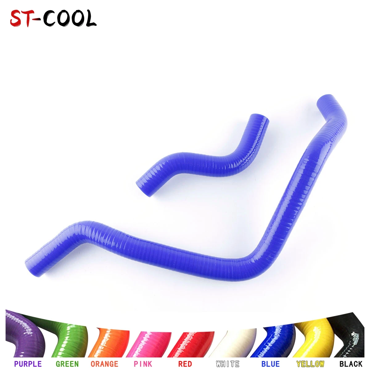 FOR FORD MUSTANG GT / SVT V8 AT 1997-2004 1998 1999 2000 2001 2002 2003 Radiator Silicone Hoses Kit Tubes Piping 2Pcs 10 Colors