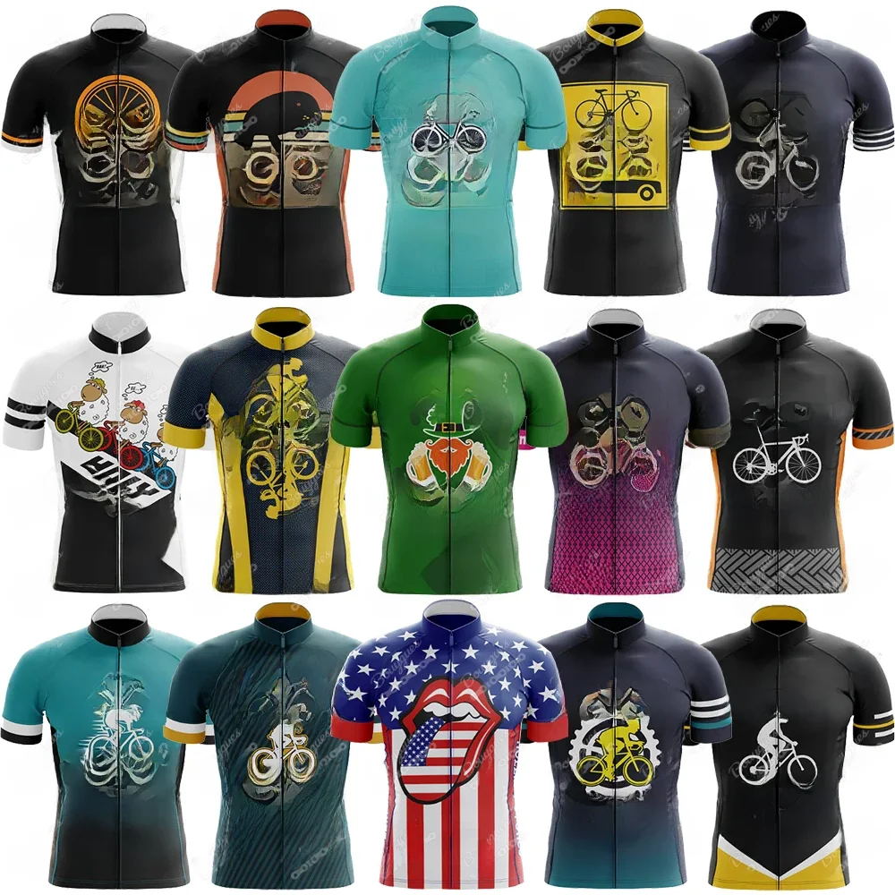 AliExpress Bouygues 17 New Styles Summer V13 Cycling Jersey For Men Short Sleeve Reflective MTB Maillot Downhill Pro Team Mountain Bicycle Clothing
