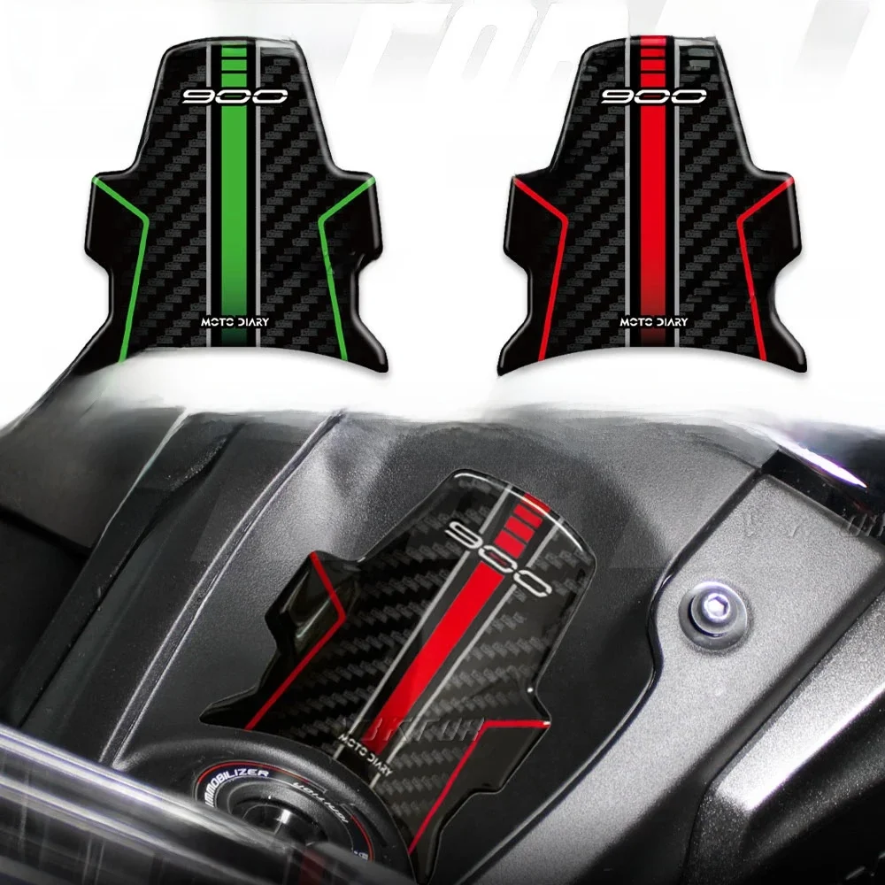 3D żywica motocykl stacyjka kluczowa naklejka ochronna naklejki na zbiornik paliwa dla Kawasaki Z900 Z 900 — 2