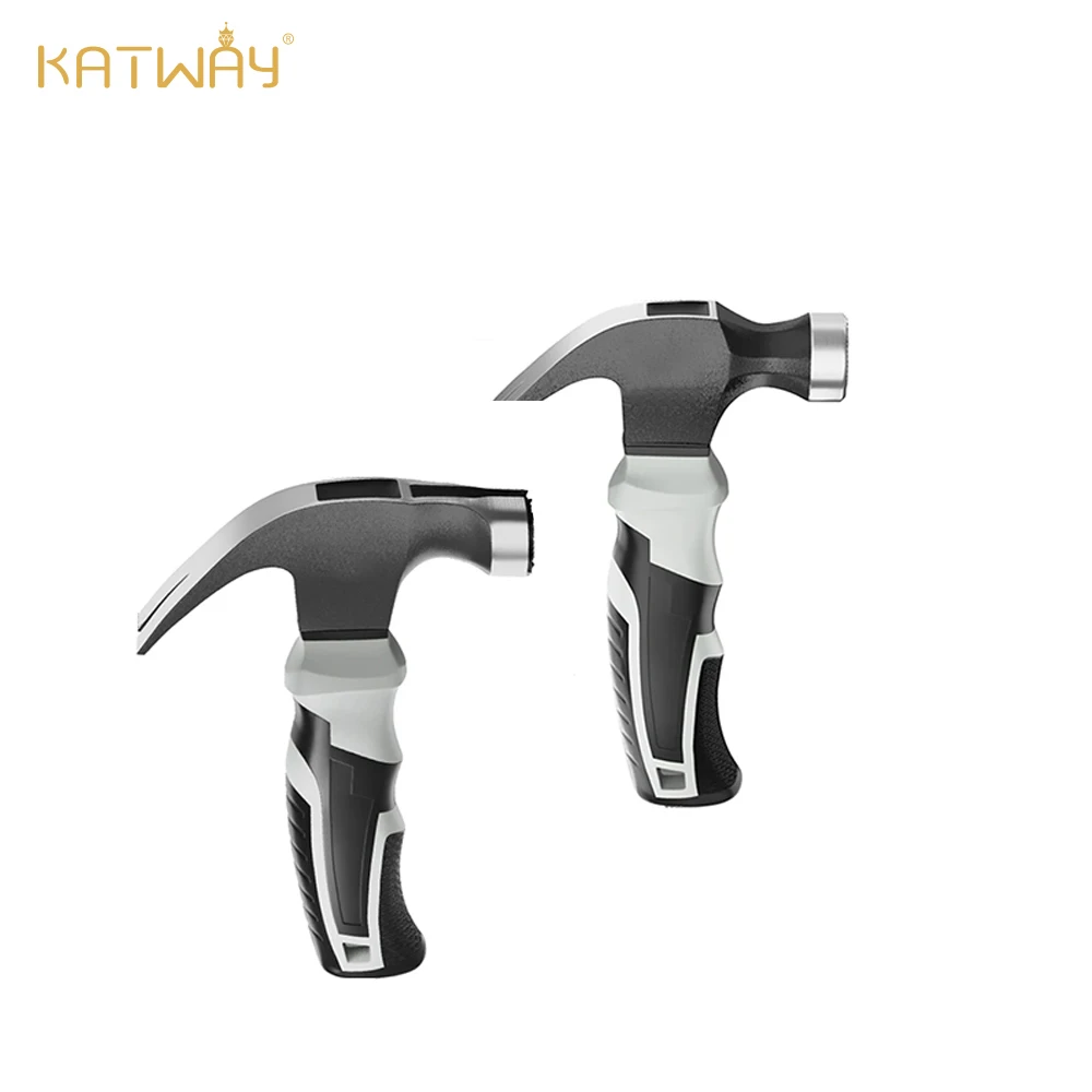 

KATWAY Woodworking Manual, Professional Grade Mini Claw Hammer Multifunctional Anti-Slip Shockproof Hammer Magnetic Head HH-AA61