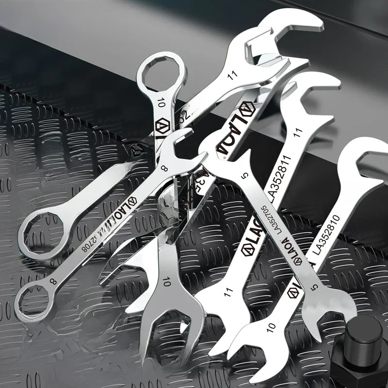 LAOA Mini Open Wrench Sets Stainless Steel Thin Spanner Combination Spanner Convenient small wrenchConvenient small wrench
