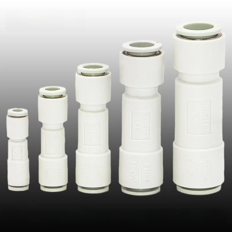 Clapet anti-retour pneumatique unidirectionnel de type SMC, 4mm 6mm 8mm 10mm, AKH04-00 AKH06-00 AKH08-00 AKH10-00 AKH012-00, clapet anti-retour non de retour