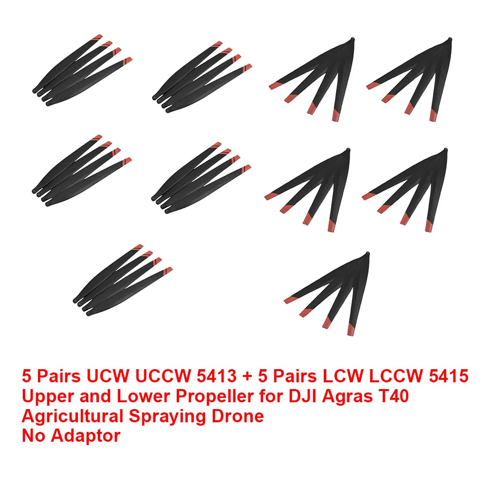 مروحة قابلة للطي من النايلون الكربوني ، دعائم لـ Agras T40 Multirotor ، طائرات بدون طيار زراعية ، UAV ، CW ، CCW ، 47 ، R5415 ، متوفرة في المخزون ، 10 أزواج