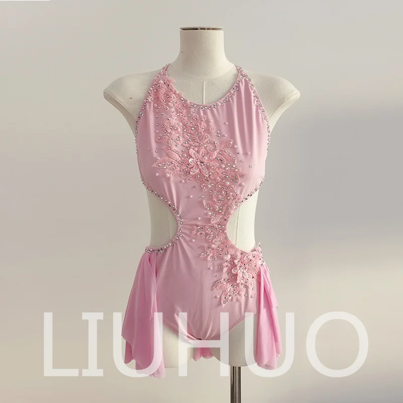 

LIUHUO Лирическое танцевальное платье для выступлений Цветная юбка на шесте Фабрика по индивидуальному заказу JC217