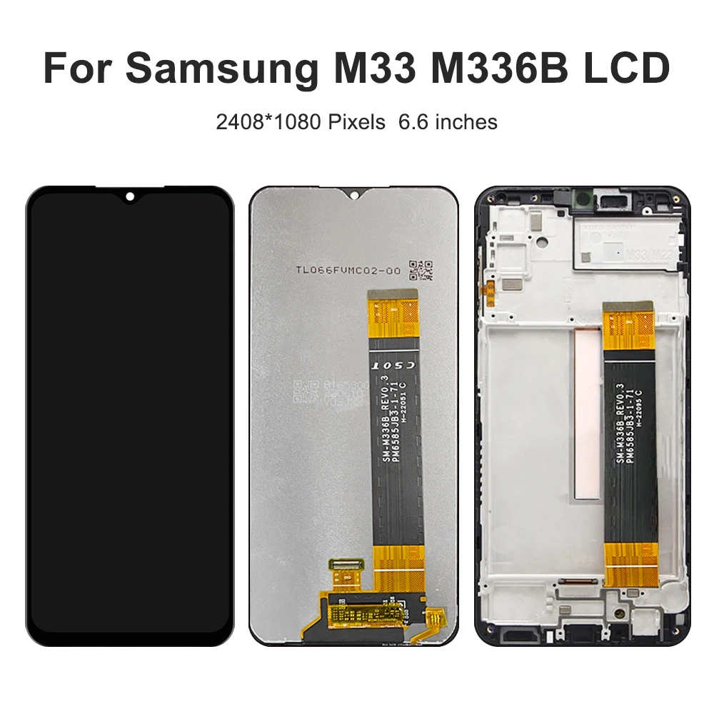 M33 5G For Samsung 6.6\'\'For M336 M336B M336BU M336K LCD Display Touch Screen Digitizer Assembly Replacement