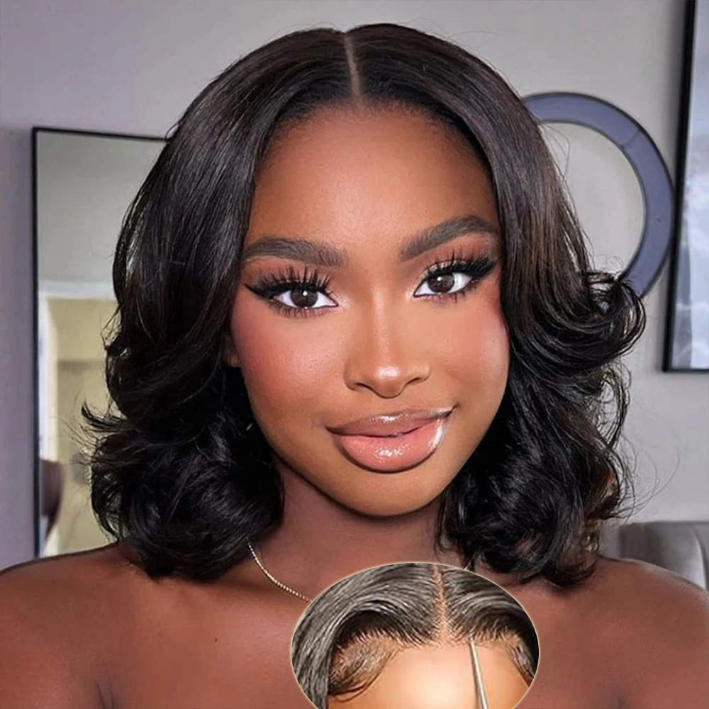 

Wear And Go Bob 6x4 Lace Wigs For Women Human Hair Straight Glueless Wig Ready To Go Human Hair Wigs Pre Cut 4x4 Lace Wig Sale