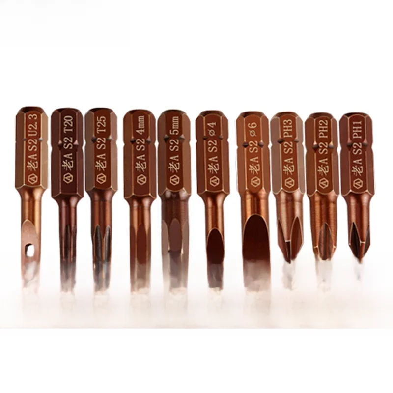 LAOA S2 Screwdriver Bit 10pcs High hardness Screwdriver Extension Rod