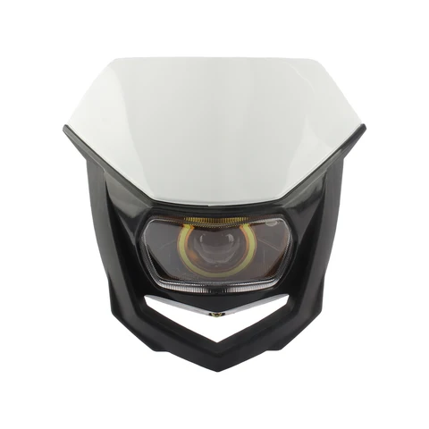 Мотоциклетные фары «Ангельские глазки» для Honda Yamaha Suzuki 2002–2023, универсальные фары для мотокросса Enduro, модифицированные детали DRL