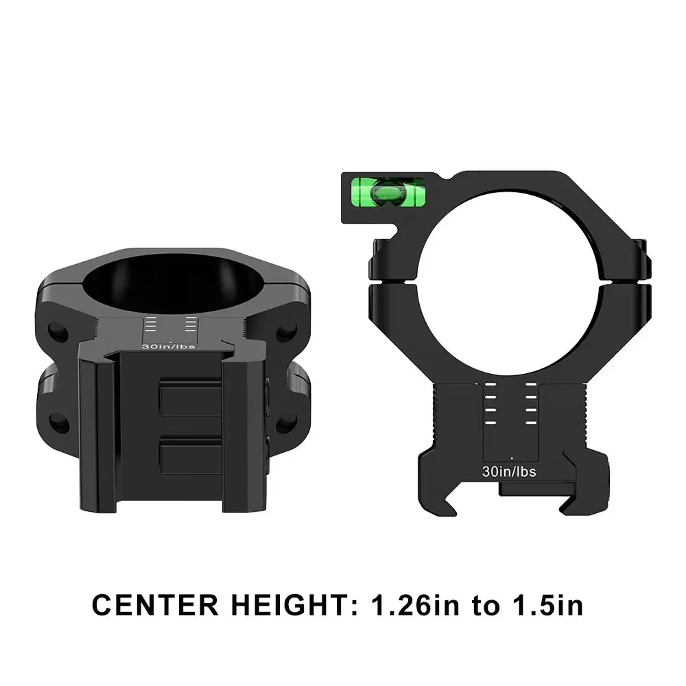 WestHunter Optics MOA und höhenverstellbare Picatinny-Halterungen, 1'' 30 mm oder 34 mm Rohrverstellung, Höhenverstellung, Jagdfernrohrringe – Detail 3