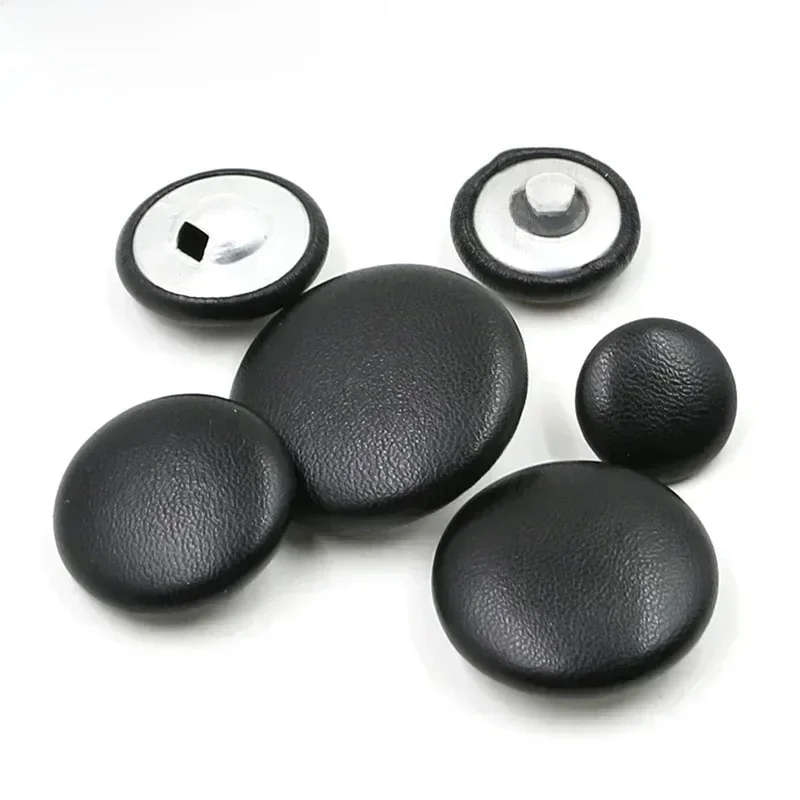 30 sztuk Meetee 11-32mm skórzane guziki do torby DIY szycia odzieży Botones akcesoria wysokiej jakości wiatrówka płaszcz Sofa miękki przycisk — zdjęcie 2