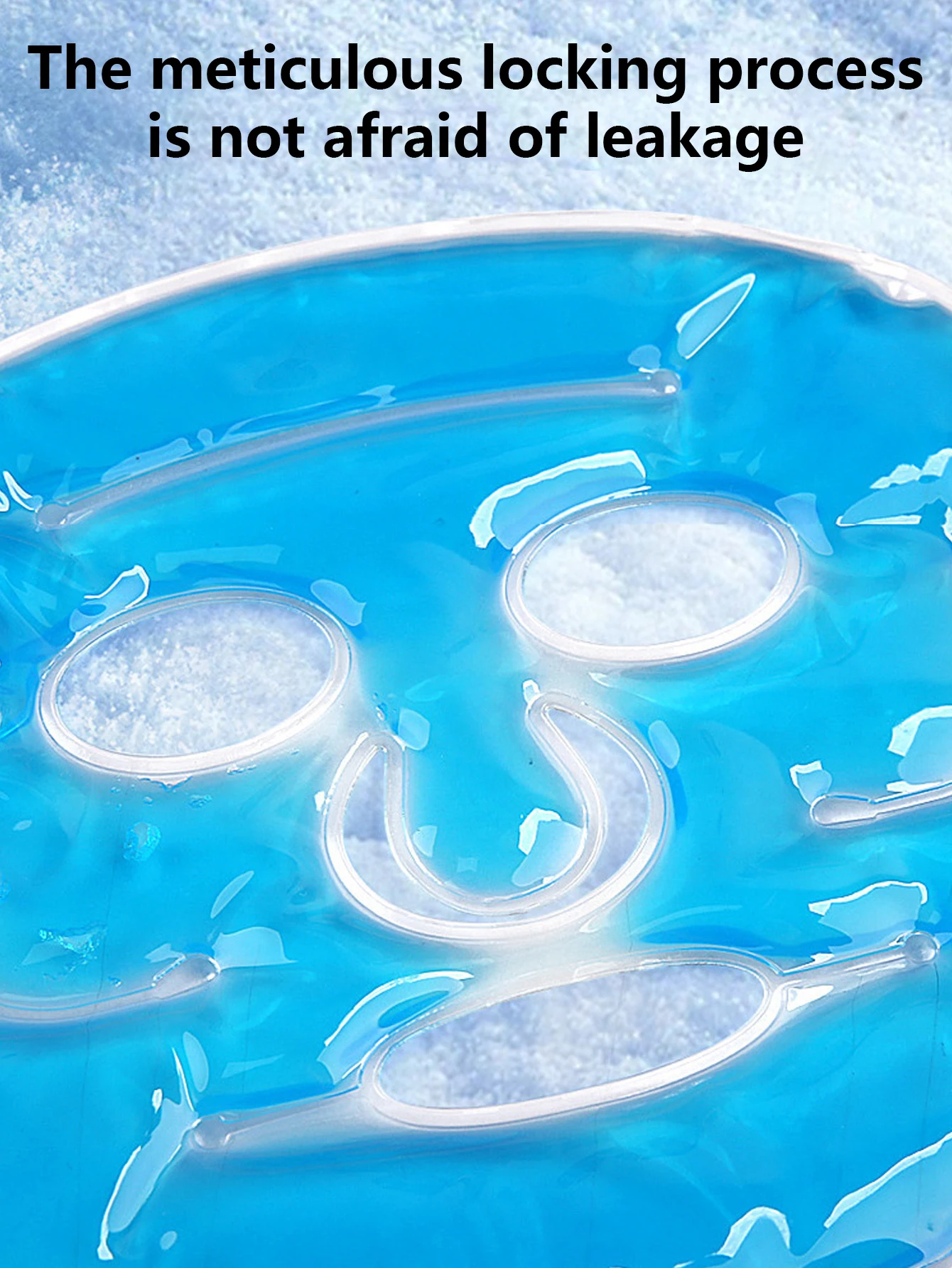 Gel Face Cooler Mask Ice Bag for Face Therapy Face Cooling Mask Gel Hot Skin Care Tool Gel Face Mask Skin Firming Face Ice Pack view 4
