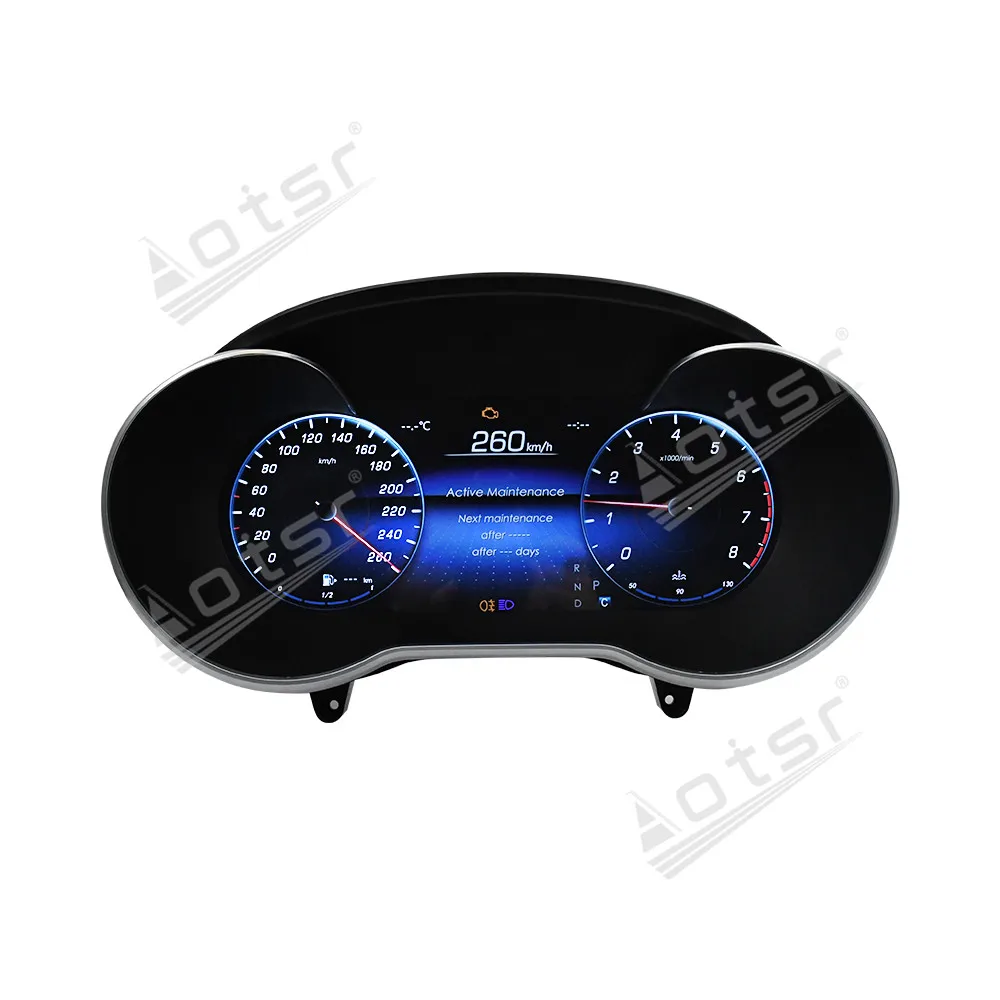 2026 لسيارة Mercedes-Benz W205 2015-2021، لوحة أدوات LCD كاملة، مجموعة رقمية، عداد السرعة، لوحة أدوات شاشة LCD #5