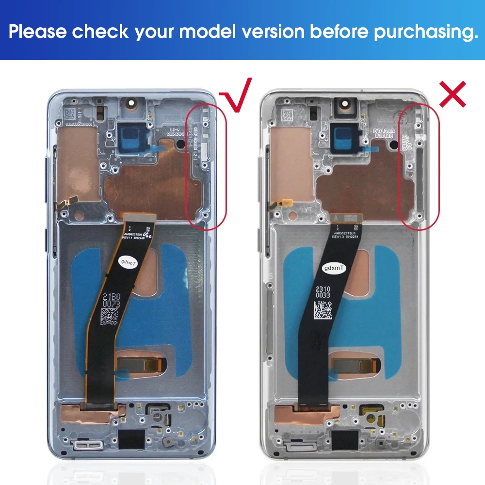 Super Screen S20 4G G980F G980F/DS Display Screen for Samsung