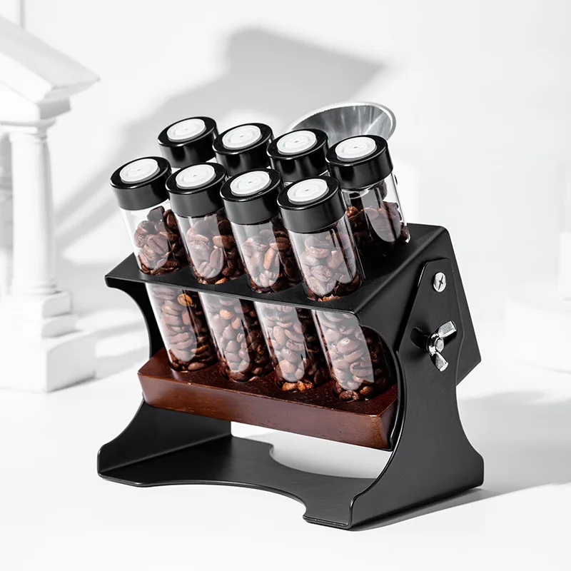 22G Coffee Beans Storage Container Display Rack Tea Tube Bottle Glass Espresso Coffee Accessories Tool Barista Coffeware Sets view 5