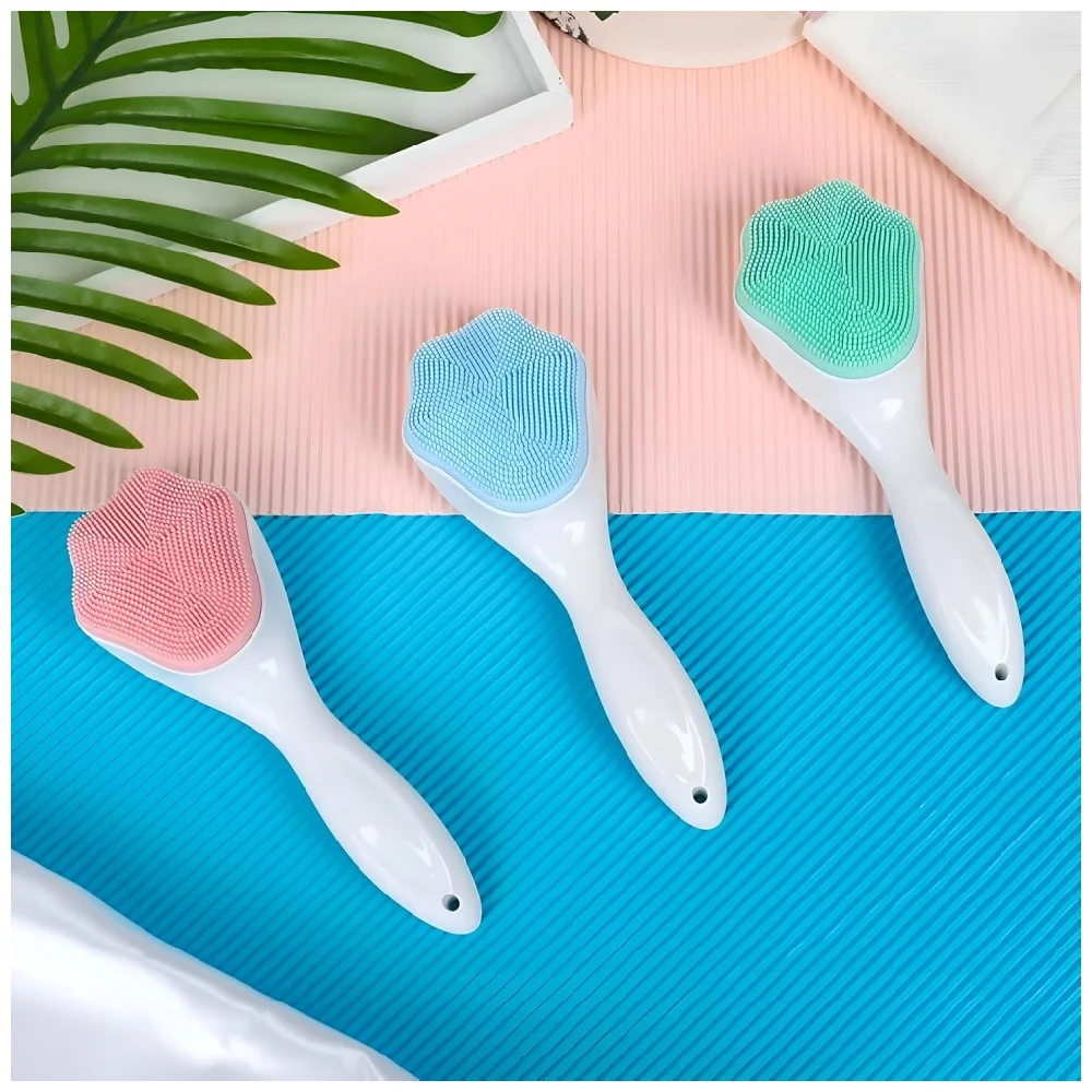 Handmatige gezichtsreinigingsborstel van siliconen - Cat Paw Face Scrubber voor het verwijderen van make-up, mee-eter en poriënpeeling