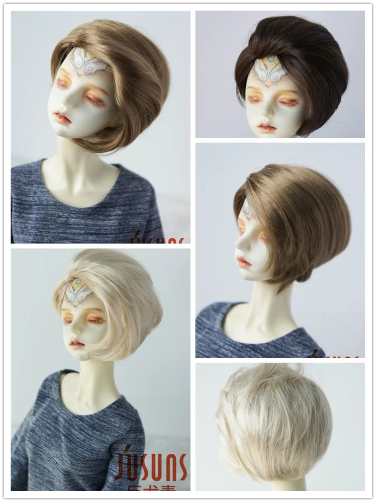 

JD342 1/3 New Arrival Popular Short Cut Synthetic Mohair BJD Doll Wigs 8-9inch High Quality Doll Hair Doll Accessories