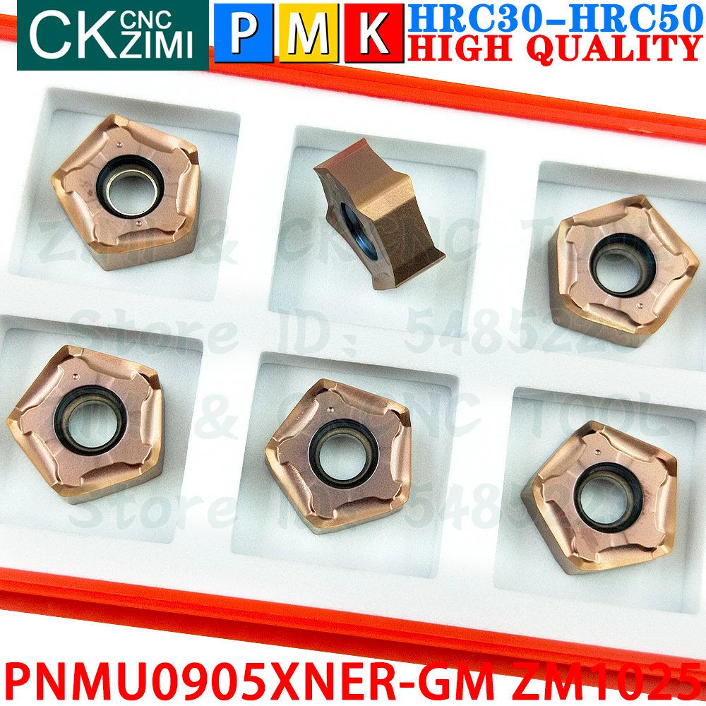 PNMU0905XNER-GM ZM1025 PNMU 0905 XNER-GM Carbide Inserts Fast Feed Milling Inserts MFPN CNC Heavy Cutting Indexable Milling Tool