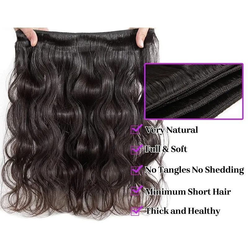 Alimice Body Wave Bundle Echthaar Doppels chuss 100g unverarbeitetes Gewebe 1 Bündel Echthaar verlängerungen für schwarze Frauen