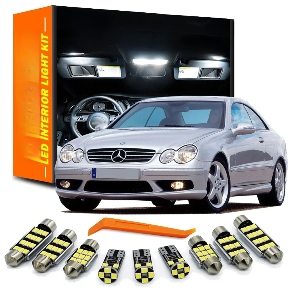 Zitwo led innen lese karte kuppel licht kit für mercedes benz clk w209 c209 w208 c208 a209 a208 1998-2010 auto lampen zubehör