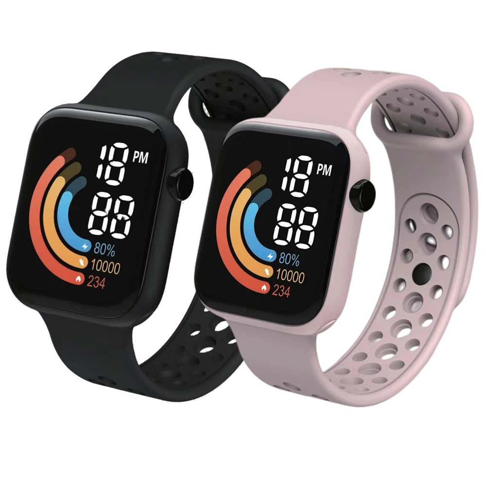 Nuevo Reloj Digital para parejas, relojes para amantes de los deportes, Reloj Digital LED para hombres y mujeres, relojes de pulsera para parejas, Reloj electrónico, par de artículos, Reloj