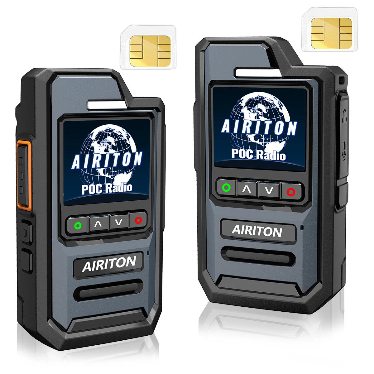 Airiton Q100 Global POC Radio Unlimited Distance Network Walkie Talkie Lifetime Free 4G/5G Unlimited Data Create Groups Freely