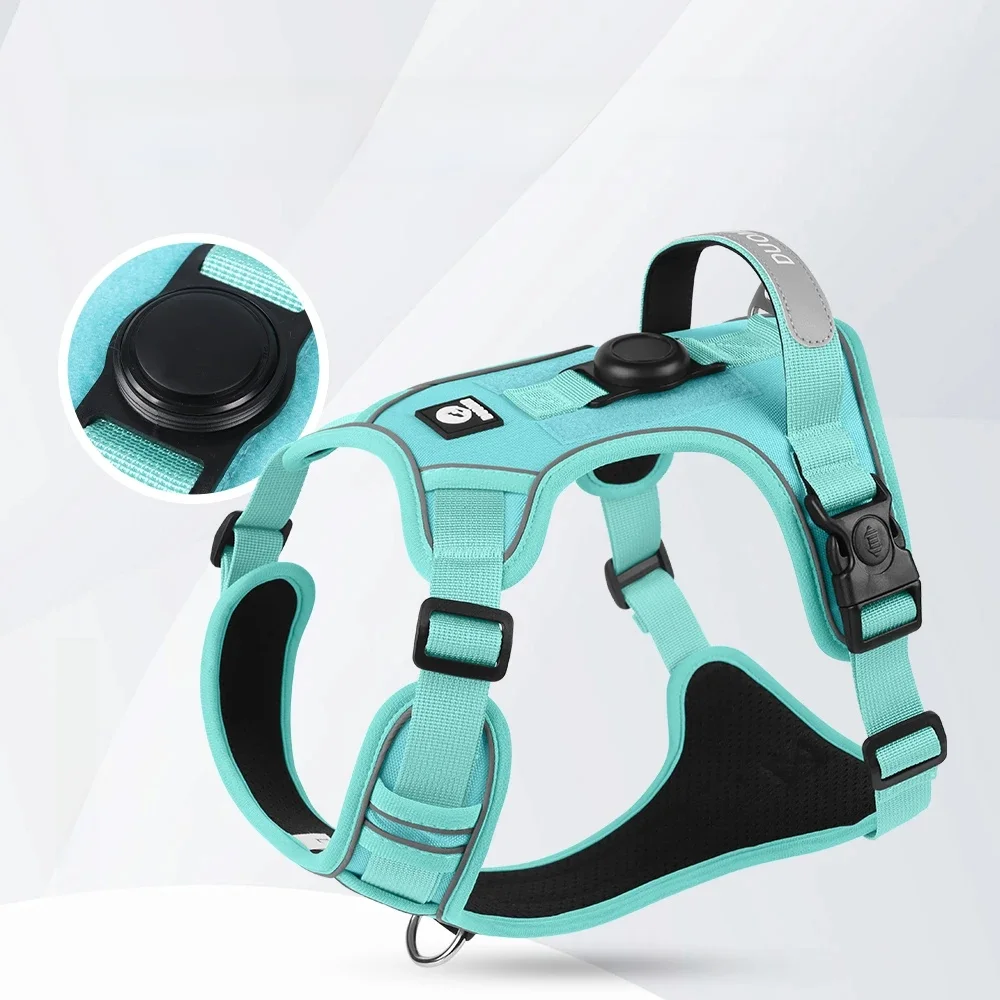 Harnais Anti-traction pour chiens de grande et moyenne taille, réfléchissant, Anti-évasion, sangle de poitrine, respirant, réglable, fournitures pour animaux de compagnie