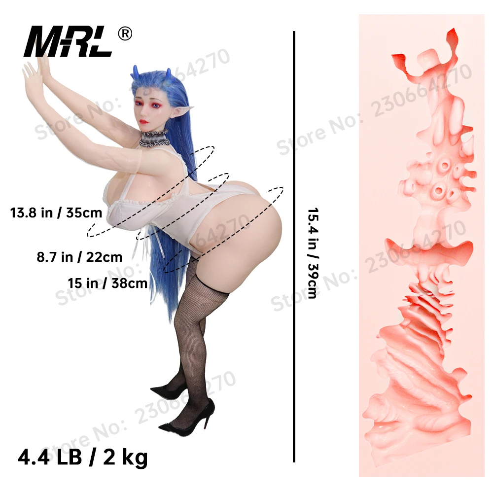 MRL [2.0 シリーズ] シリコーンセックス人形内蔵スケルトンジャンボおっぱい太ったお尻テクスチャ膣男オナニー大人のおもちゃ