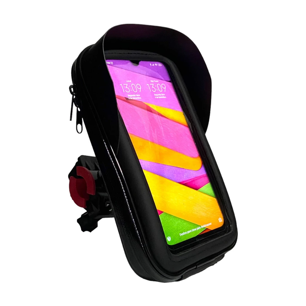 2 Kit Waterproof Phone Holder For Motorcycle GPS With Sunshine and Rain Protection