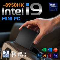 Portable Mini PC Windows 11 Pro Intel Core i9 8950HK 16GB DDR4  1TB SSD Gamer PC Dual WIFI 6 BT5.2 4K HD Mini Gaming Pc Desktop