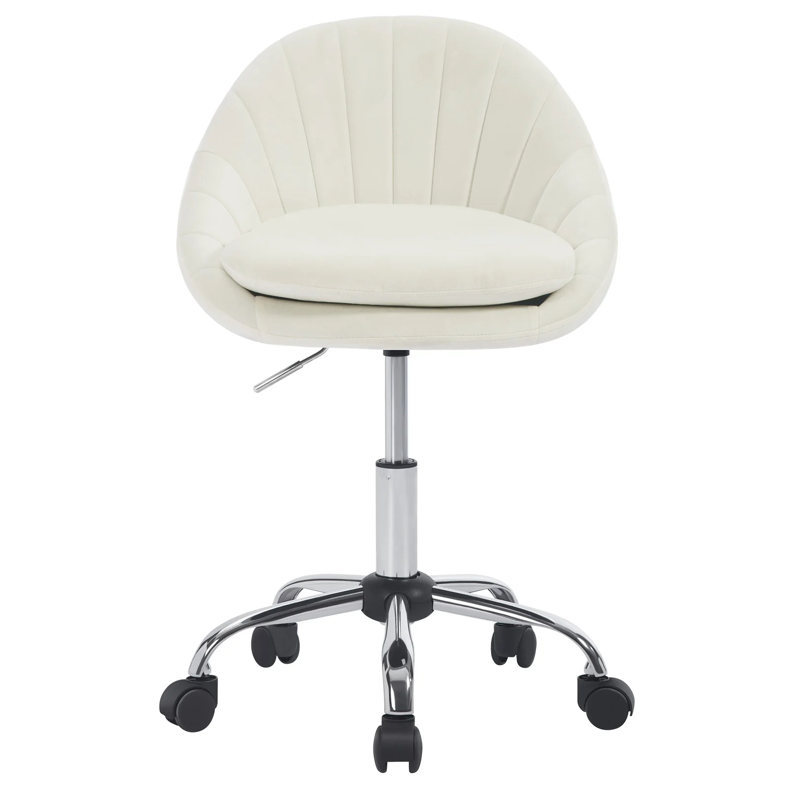 WOLTU Ergonomische make-up cosmetische stoel Draaibare bureaustoel met wielen Bureaustoel voor thuis schrijven, studeerkamer