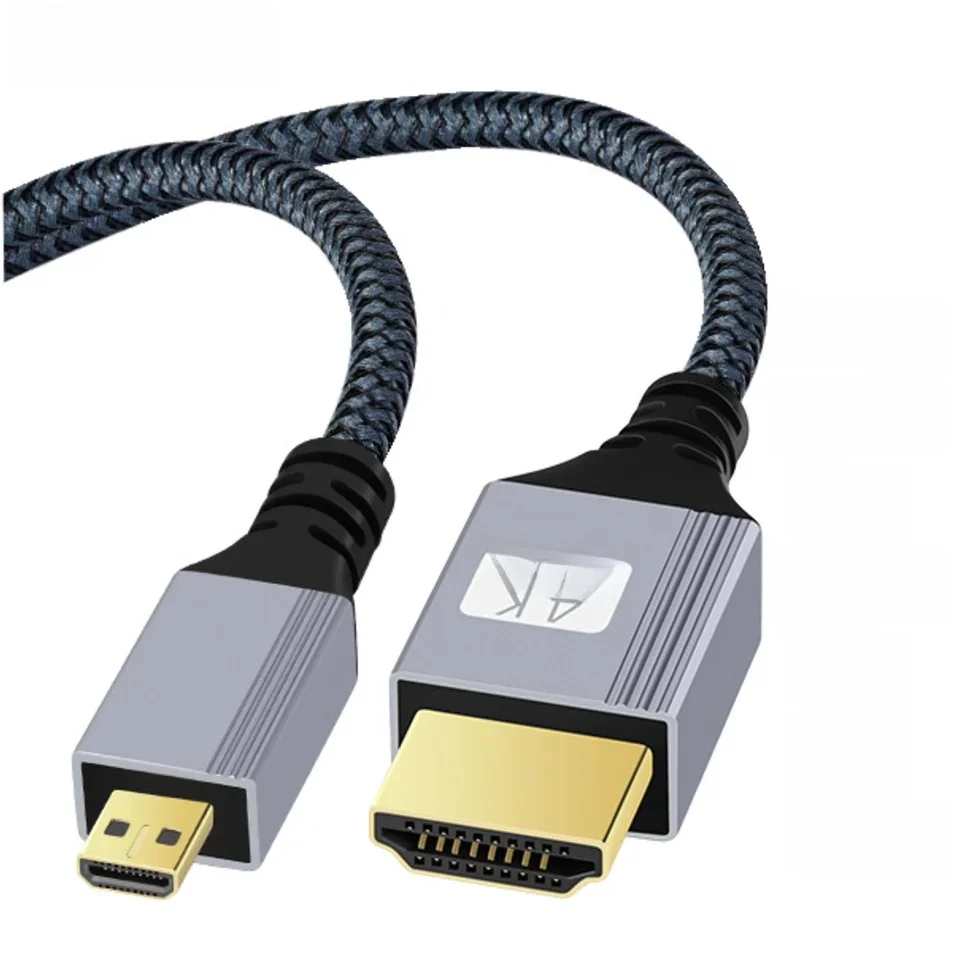 Kabel Micro HDMI kompatybilny z HDTV 4K do GoPro Hero Raspberry Pi 4 Sony A6000 Nikon Yoga 3 Camera Micro HDMI Cord 0.3m 5m 10m — zdjęcie produktu 6