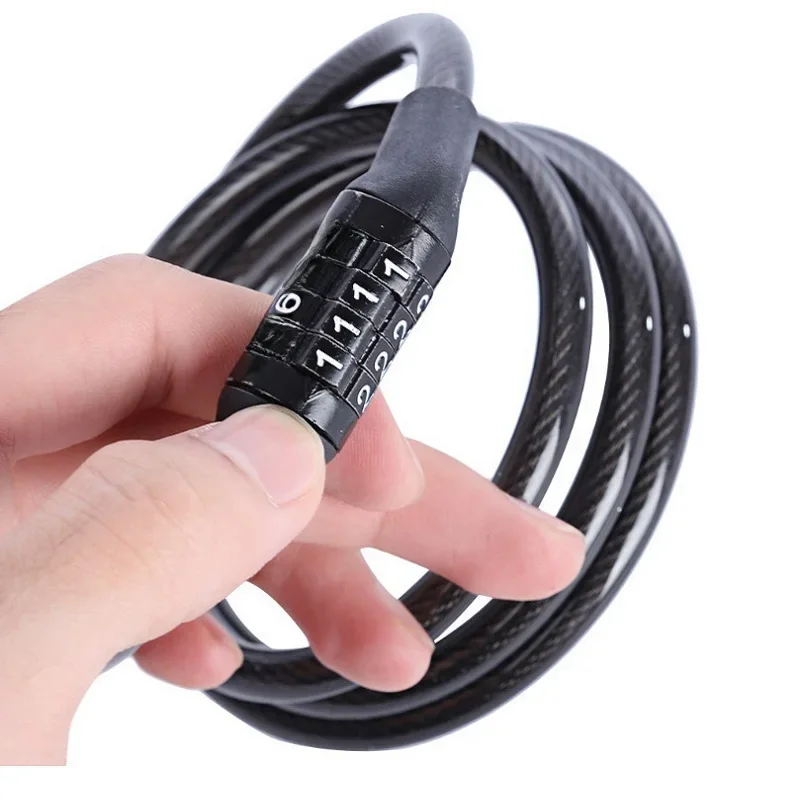 AliExpress OIMG Anti-Theft Bike Lock 4 Digit Code Combination Stainless Steel Cable Bicycle Security Lock Equipment