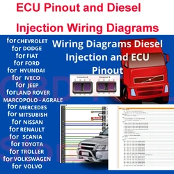 New Diesel Injection Wiring Diagrams and ECU Pinout or FORD for HYUNDAI for IVECO for LAND ROVER for MERCEDES for TO-YO-TA