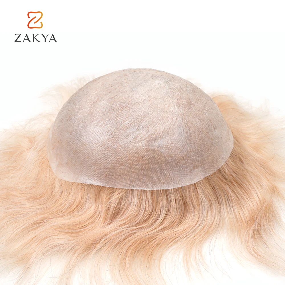 Mens Toupee Men\'s Capillary Prothesis Nature Super Thin Skin PU Hair Pieces Unit Human Hair System Unit Hair Patch For Men