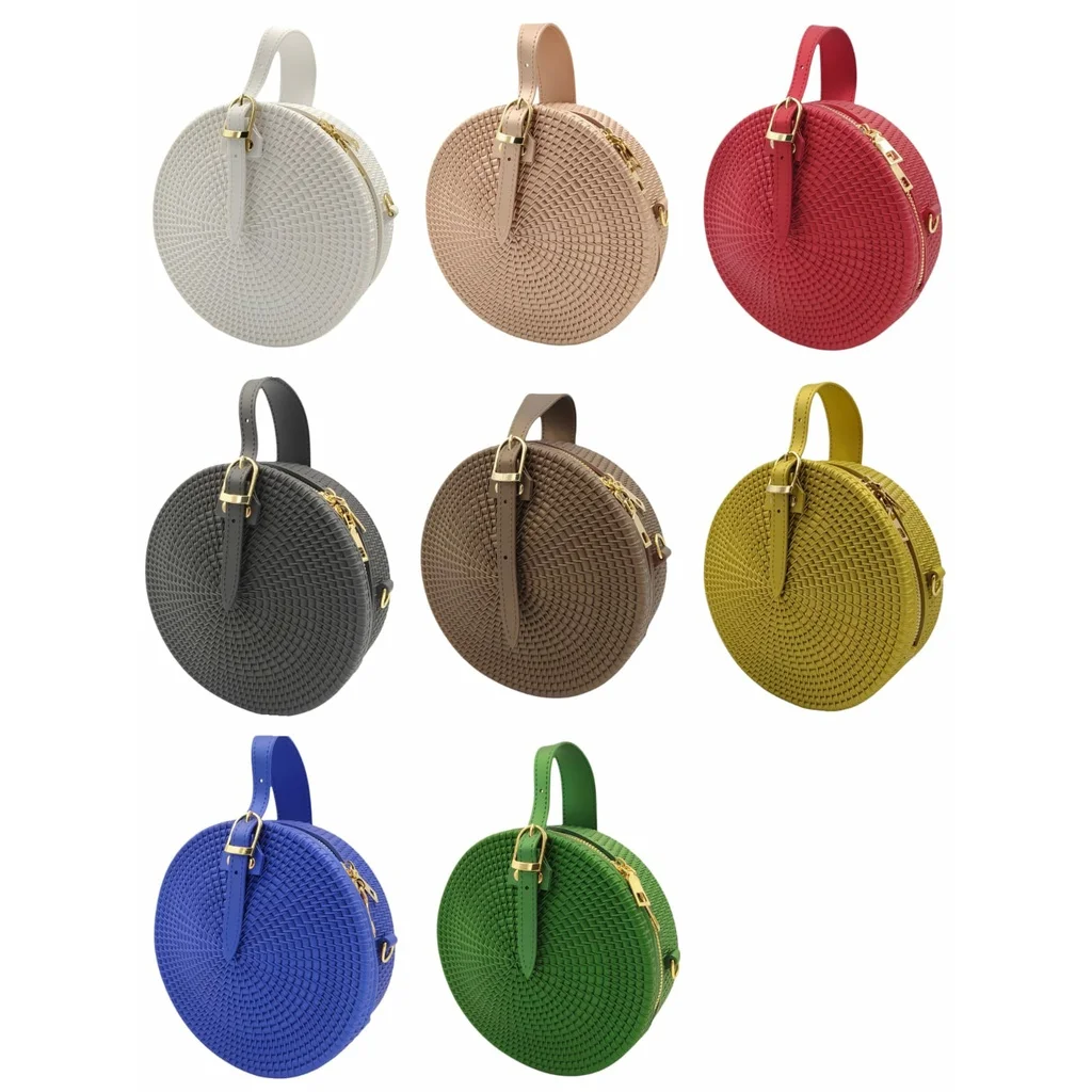 Round Reinforced Shoulder Shoulder Shoulder Shoulder Casual Beach Bag Silicone Bag