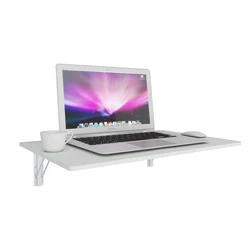 Wall Mounted Small Floating Folding Table, Small Wooden Wall Mounted Desk for Home, Kitchen