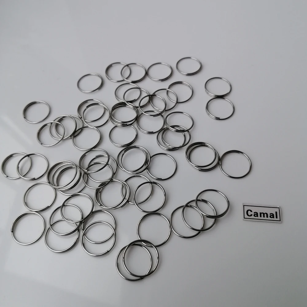 

Camal 100pcs Chrome 12mm/0.47inch Ring Connectors for Octagonal Beads Crystal Pendent Prisms Hanging Connecting Lamp Chandelier