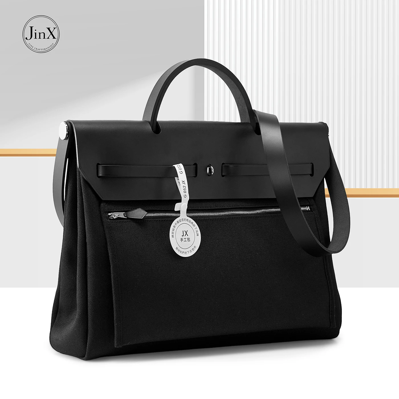Women Canvas Tote Bag Leather Detail Luxury Handbag Vintage Shoulder Crossbody Bag Fashion Casual Daily Purse