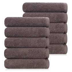 코튼리빙 40수 220g 100% 호텔타올, 모카 5장/10장, 샤워 타월,  매우 두꺼운 수건 Hotel Bathroom Shower Towels