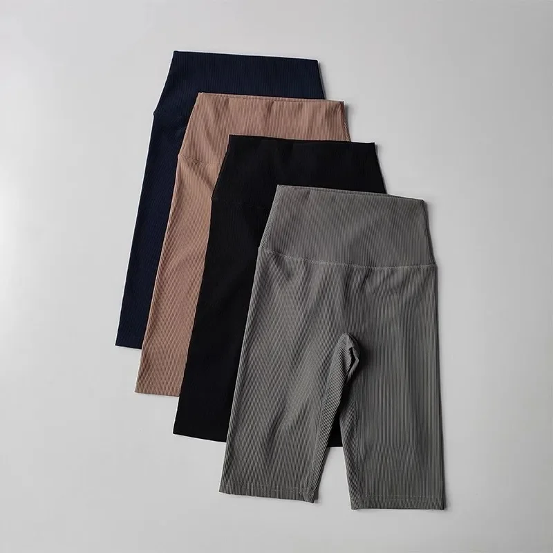 AliExpress NONE Women Shorts Sports For Women New Cycling Ribbed Jogging Fitness High Waist Push Up Gym Shorts Leggings  Yoga Shorts Short Pants