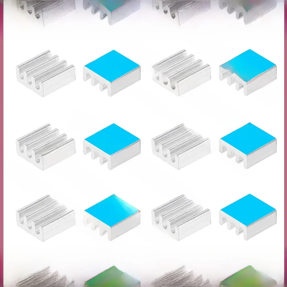 Wykonujemy Radiator 7x7x3mm bez lub z podkładka termiczna srebrny aluminiowy wytłaczany Radiator chłodnica grzejnika DO elektronicznego układu IC MOS — zdjęcie produktu 6
