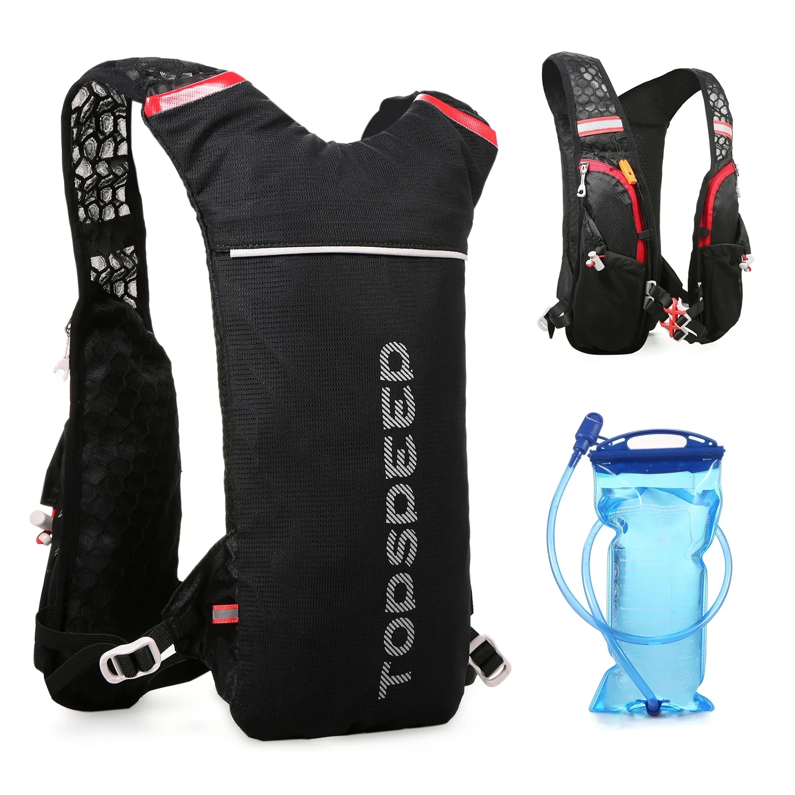 AliExpress TOMSHOO 5L Large-Capacity Running Bag Outdoor Cycling Backpack Lightweight Riding Backpack Running vest for Hiking climbing