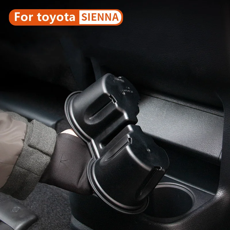 Water Cup Holder Storage Box for Toyota Sienna 2021-2024 Non-Toxic and Odorless Center Console Car Cup Holder Car Accessories In